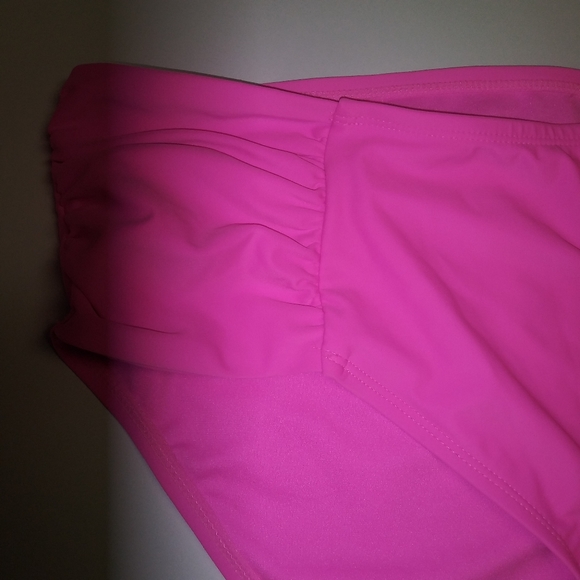 Nwt Hot Pink Plus Size Swim Bikini Bottoms 24/26 - Picture 2 of 3